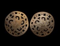 A Pair of Mixtec Roundels