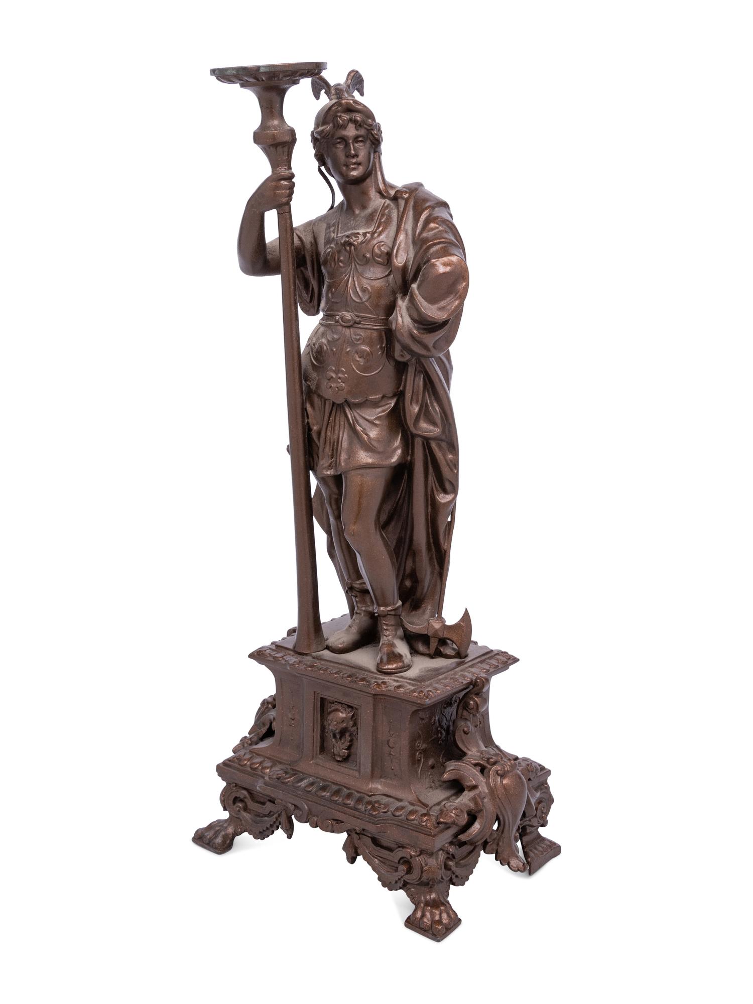 A French Cast Metal Figure of Mars