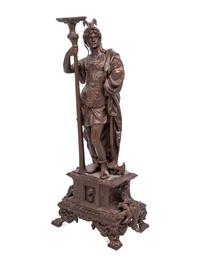 A French Cast Metal Figure of Mars