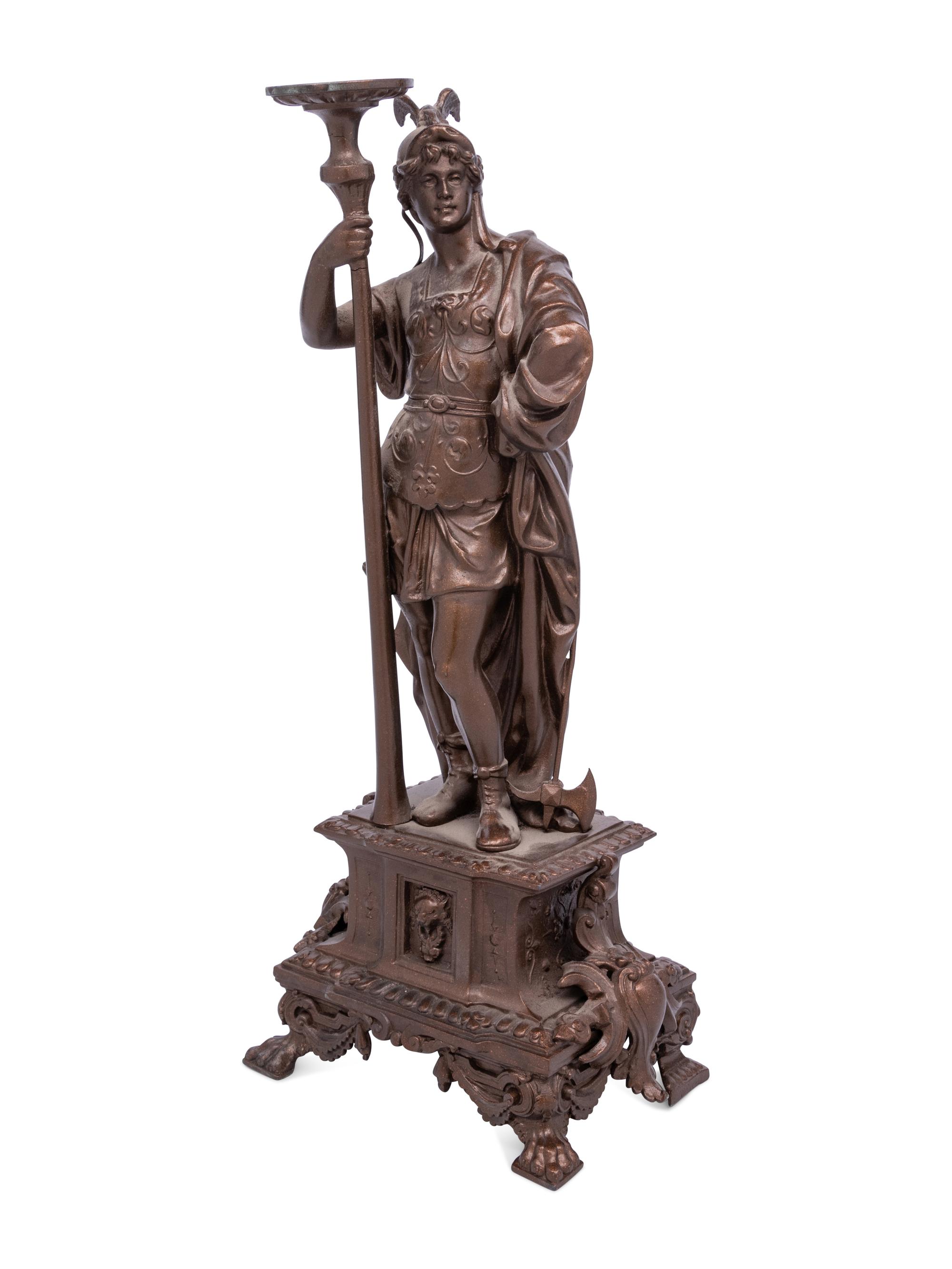 A French Cast Metal Figure of Mars