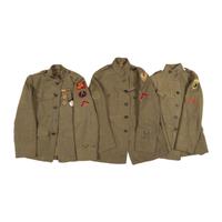 Group of 14th Infantry Division Jacket, 332nd Infantry Regiment, 1st Infantry Division Olive Branch Jacket