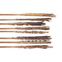 Sioux Painted Bow, with Eight Arrows