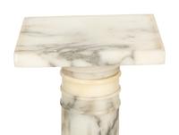 A Carved Alabaster Pedestal