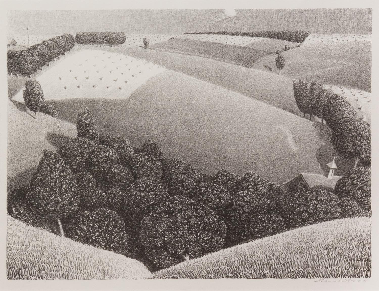 Grant Wood, (American, 1891-1942), July Fifteenth, 1939