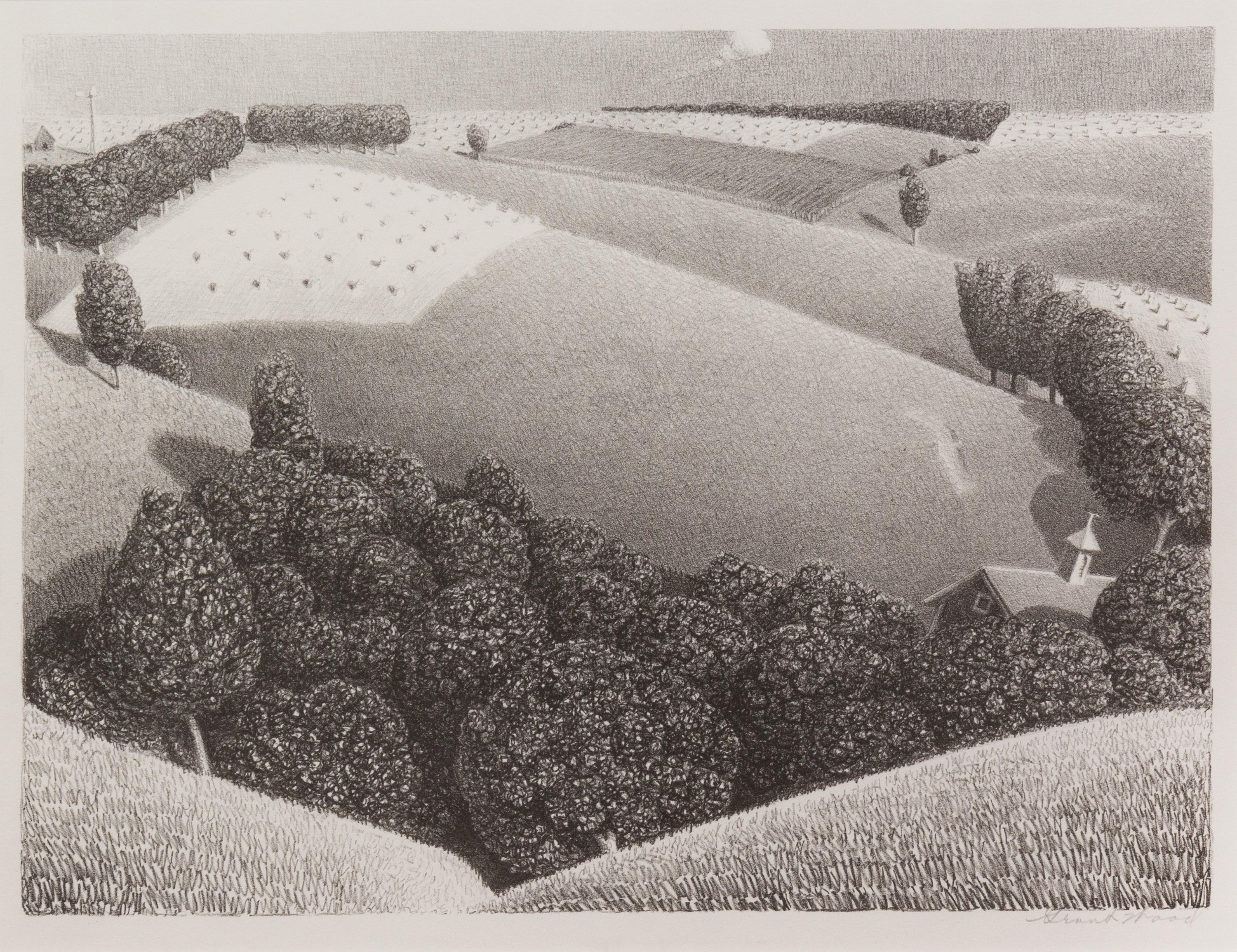 Grant Wood, (American, 1891-1942), July Fifteenth, 1939