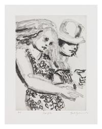 Lester F. Johnson, (American, 1919-2010), Couples, 1986