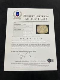 A 1956 Chicago Bears Team Signed Autograph Wilson Football With 40 Signatures, Including Four Hall of Famers (BAS Beckett Authentication Services Certified),