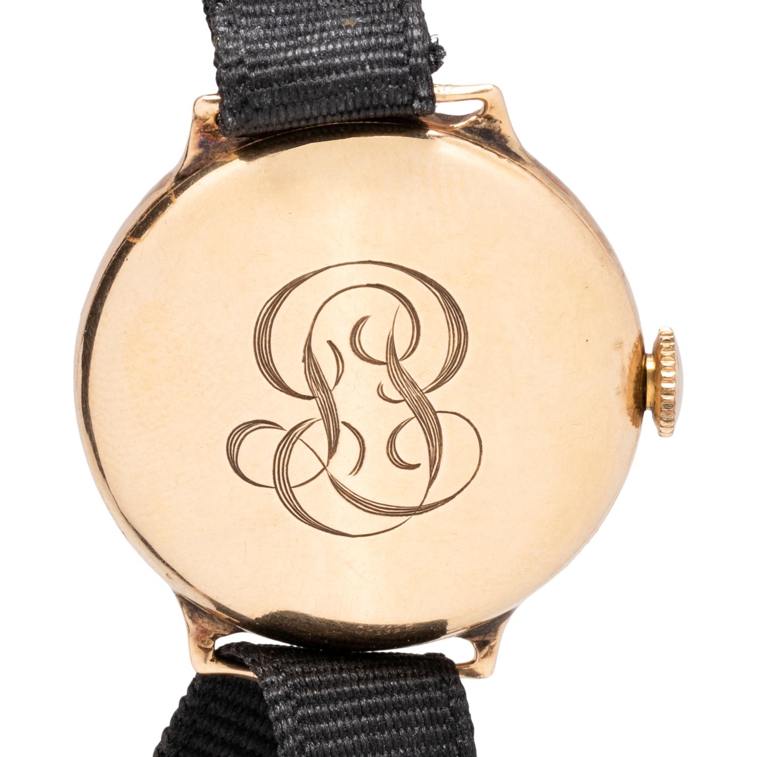 GRUEN, YELLOW GOLD WATCH