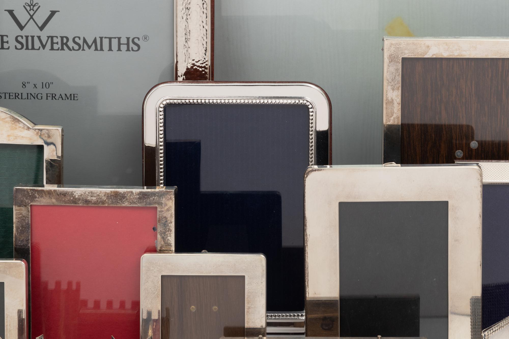 A Collection of Silver Picture Frames