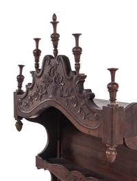 A French Provincial Walnut Hanging Étagère