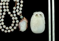 Three Chinese Carved Jade Articles
