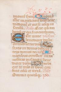 A Group of Six Hand Colored Illuminated Manuscripts