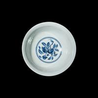 A Chinese Anhua Decorated Blue and White Porcelain 'Pomegranates' Bowl