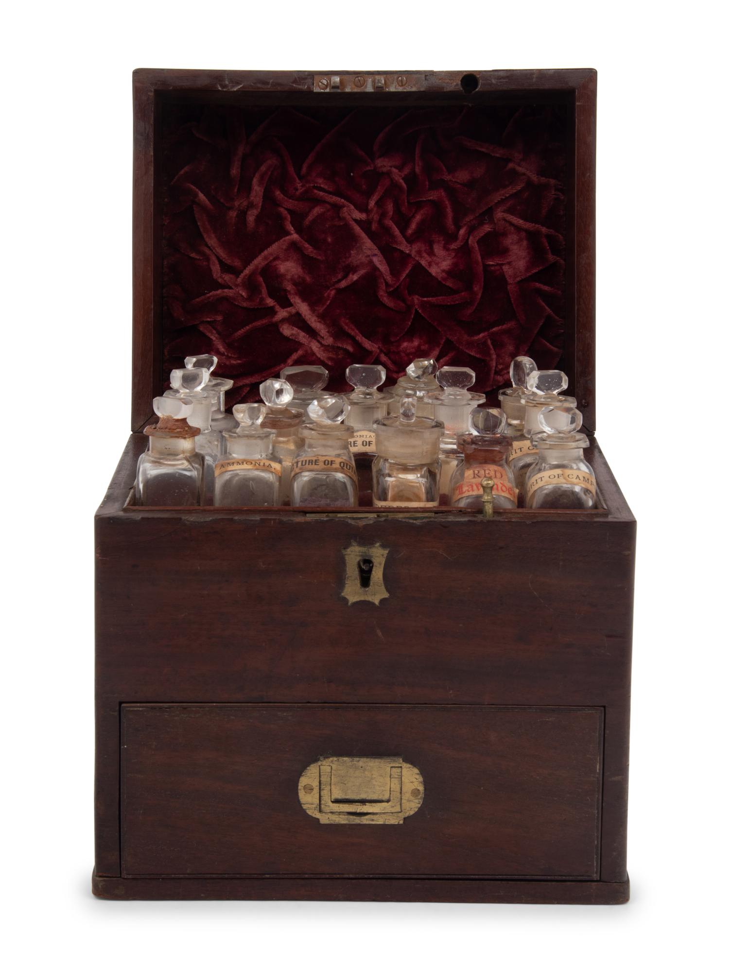 A Regency Mahogany Domestic Medicine Chest