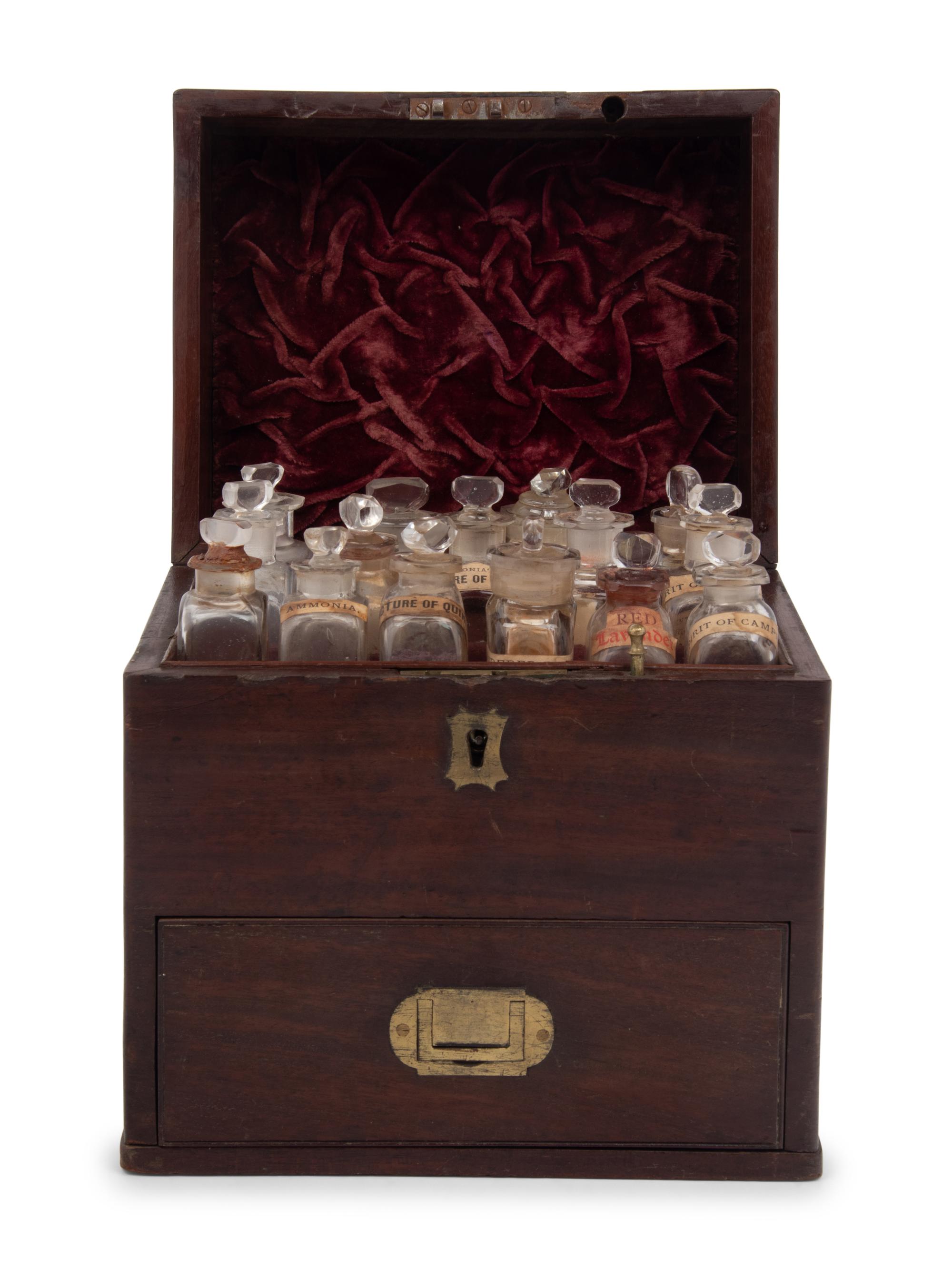 A Regency Mahogany Domestic Medicine Chest
