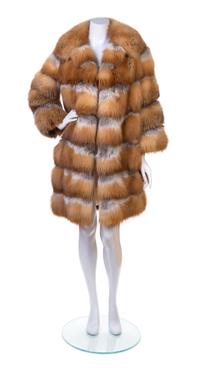 A Red Fox Three-Quarter Length Coat, No size.