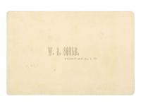 [NATIVE AMERICANS]. SOULE, William S. (1836-1908), photographer. Cabinet card of Comanche Chief Grey Leggins' or Asa-to-Yet. Fort Sill, Indian Territory.