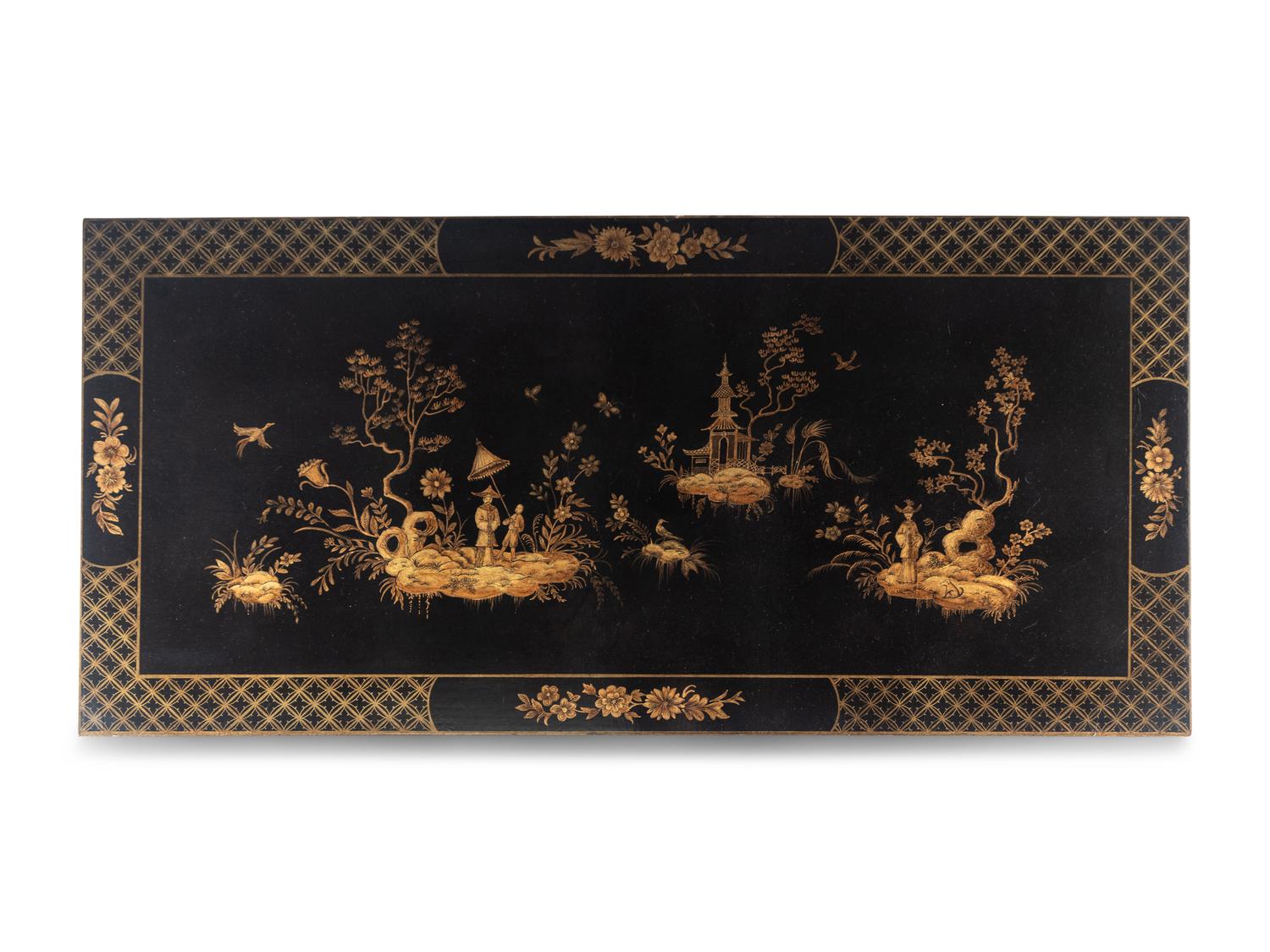 A Chinese Style Lacquered Low Table