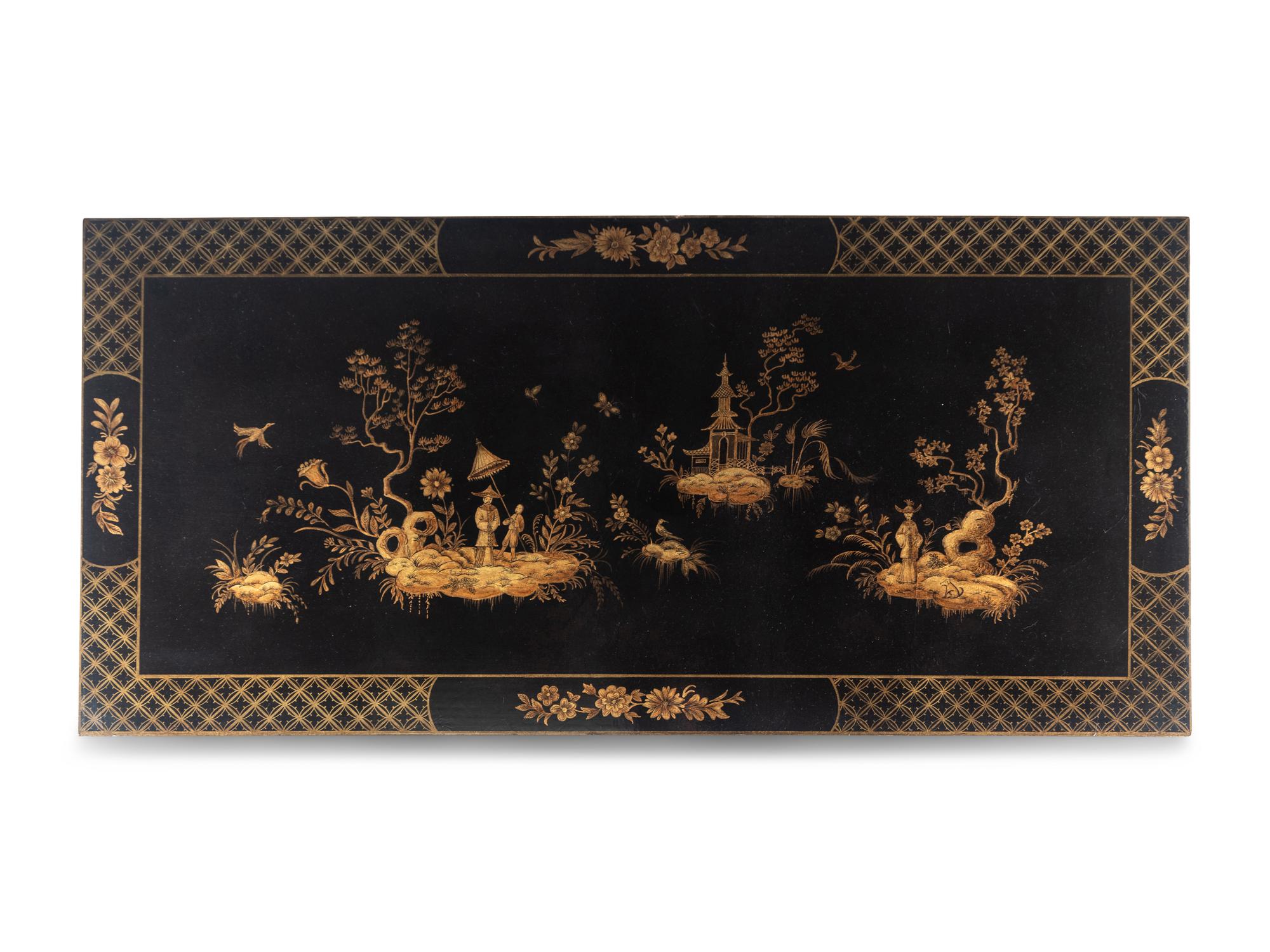 A Chinese Style Lacquered Low Table