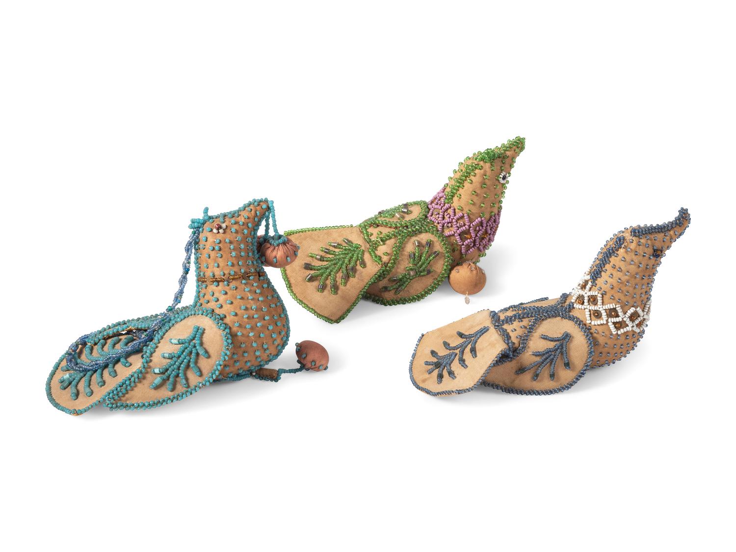 Haudenosaunee Beaded Dove Whimsey Pincushions