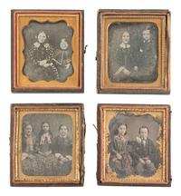 [EARLY PHOTOGRAPHY]. 25 daguerreotypes featuring family portraits.