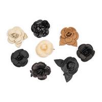 Chanel, Seven Camellia Brooches & One Camellia Barrette