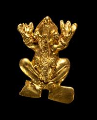 A Veraguas Gold Frog Pendant