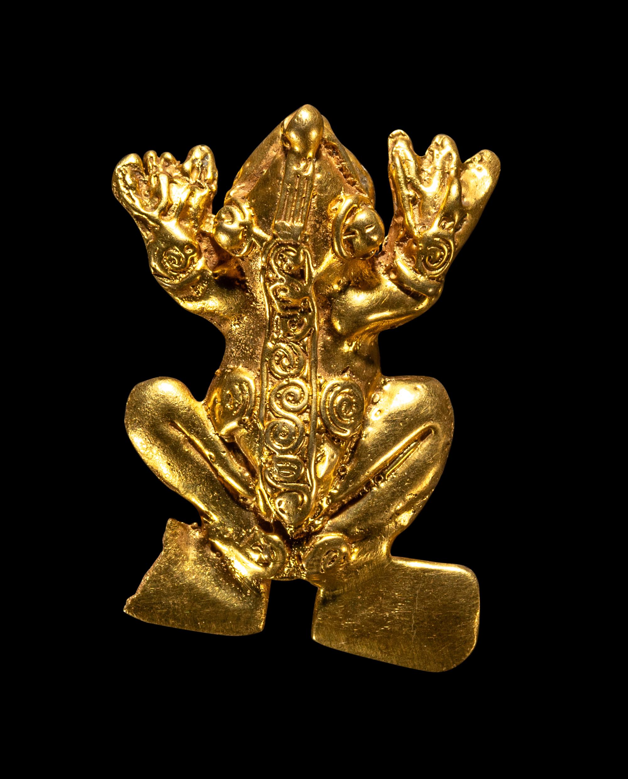 A Veraguas Gold Frog Pendant