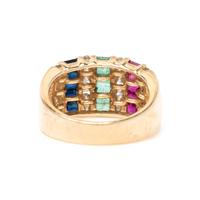 MULTIGEM AND DIAMOND RING