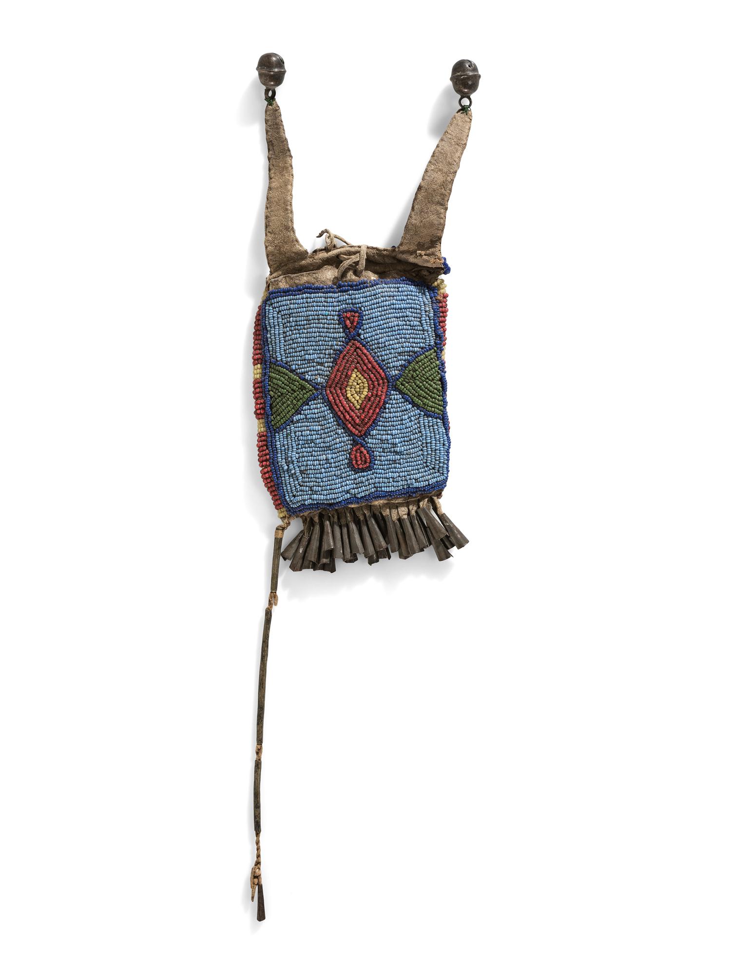 Fort Peck Assiniboine-Sioux Beaded Hide Strike-a-Light