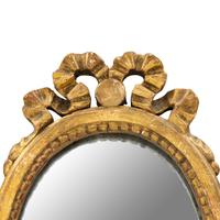 A Pair of George III Style Giltwood Diminutive Mirrors