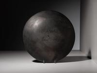 Blackware Plate, with Repeating Feathers 1943-1954