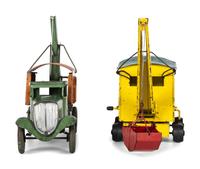 Four Pressed Steel Toy Construction Vehicles
