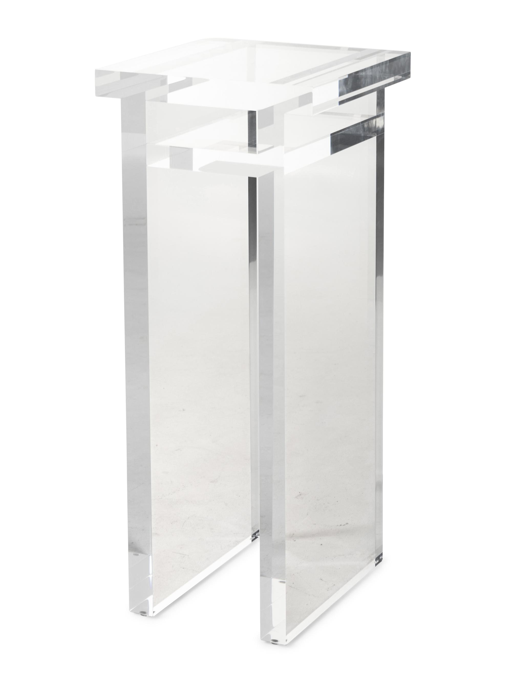 A Pair of Custom Acrylic Pedestals