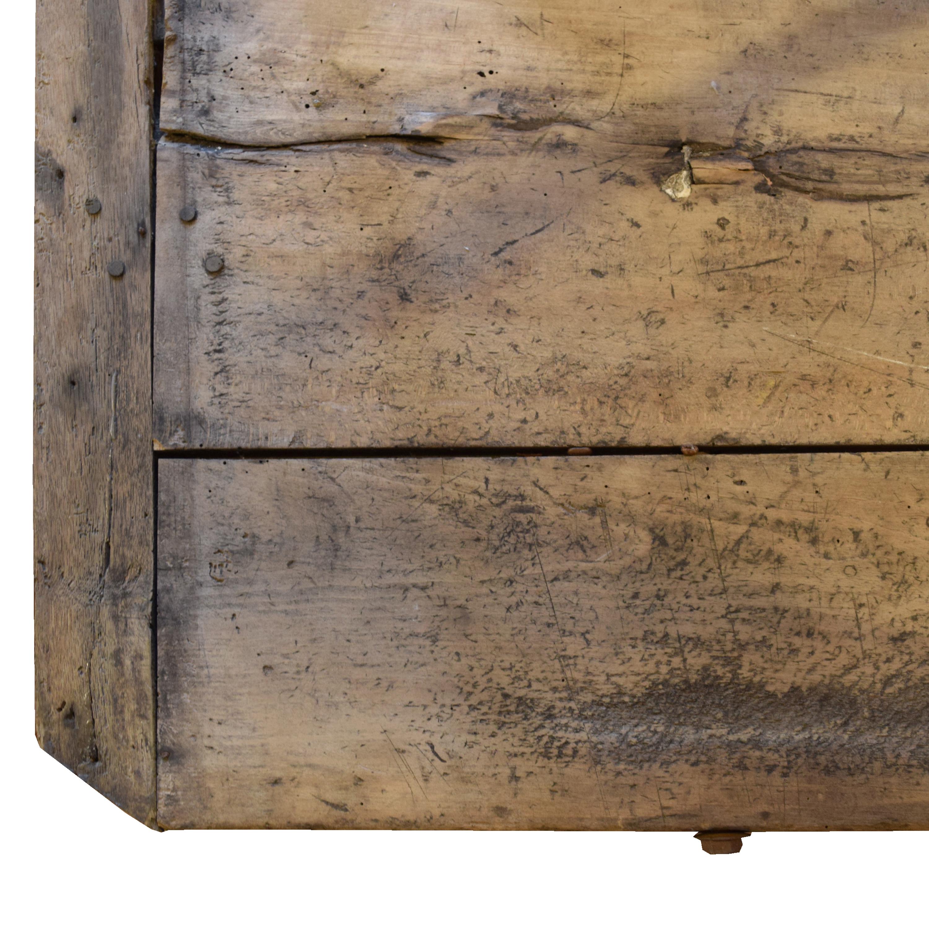 An Iron and Wood Industrial Table 134" W x 33" D x 30" H — France, First Half 20th Century