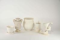 A Group of Ten Unglazed Haeger Pottery Articles Height of tallest 16 3/4 inches.
