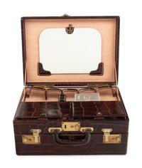 Two Leather Veneered Valises