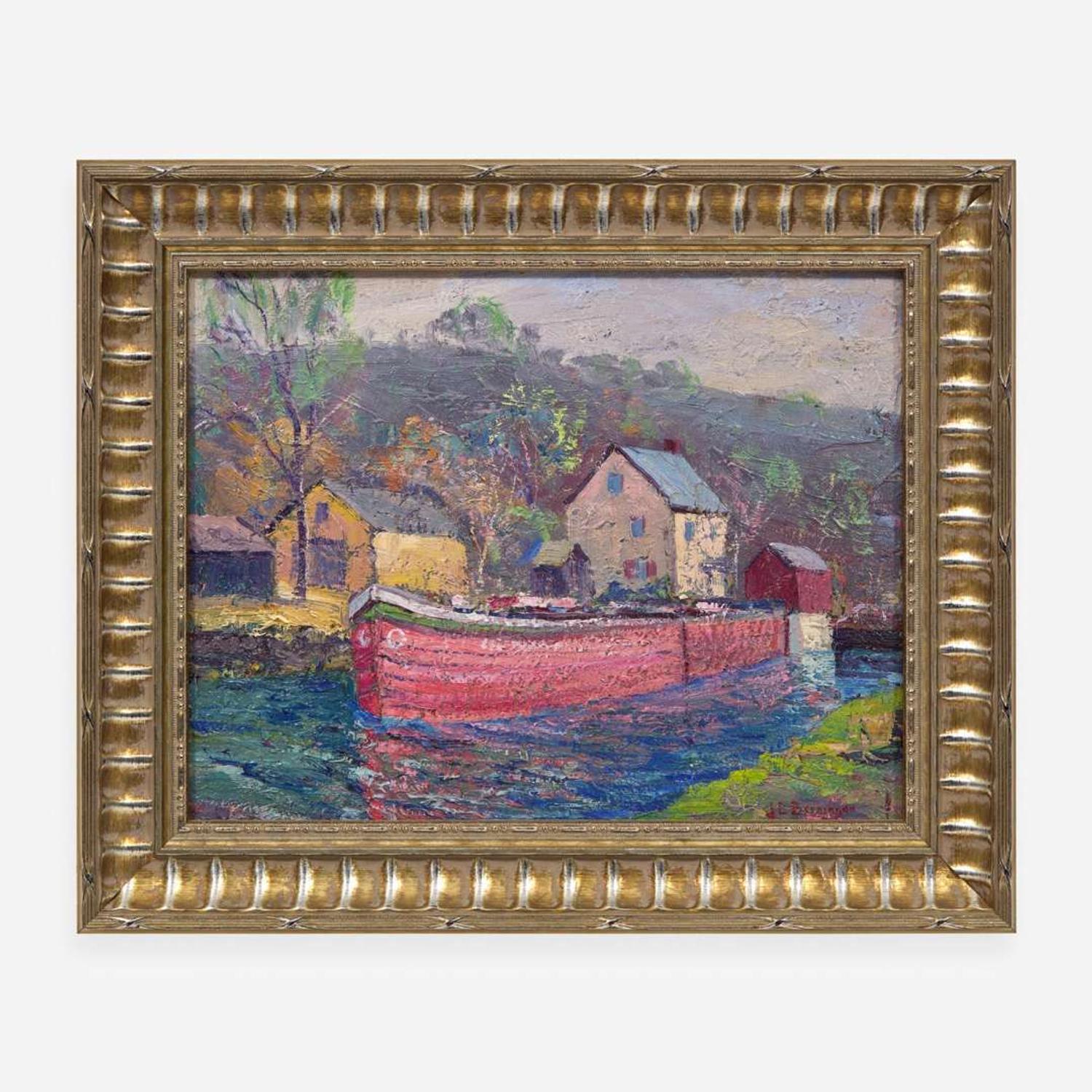John Berninger (American, 1897-1981) Freemanburg Canal