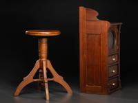 A Barbershop Cabinet and Stool
