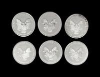 [PRIVATE ISSUE] Six 1/2-Pound Silver Rounds