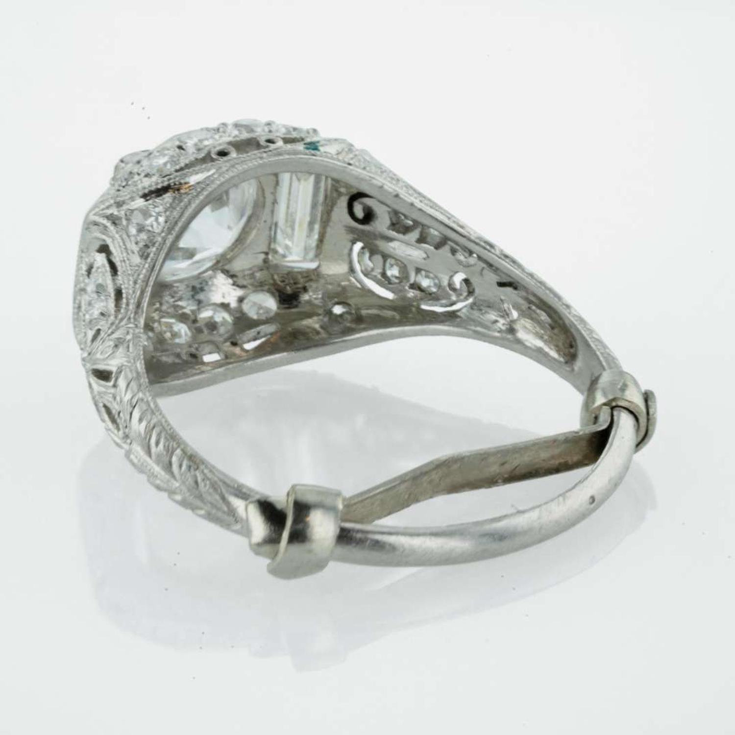 A Platinum and Diamond Ring