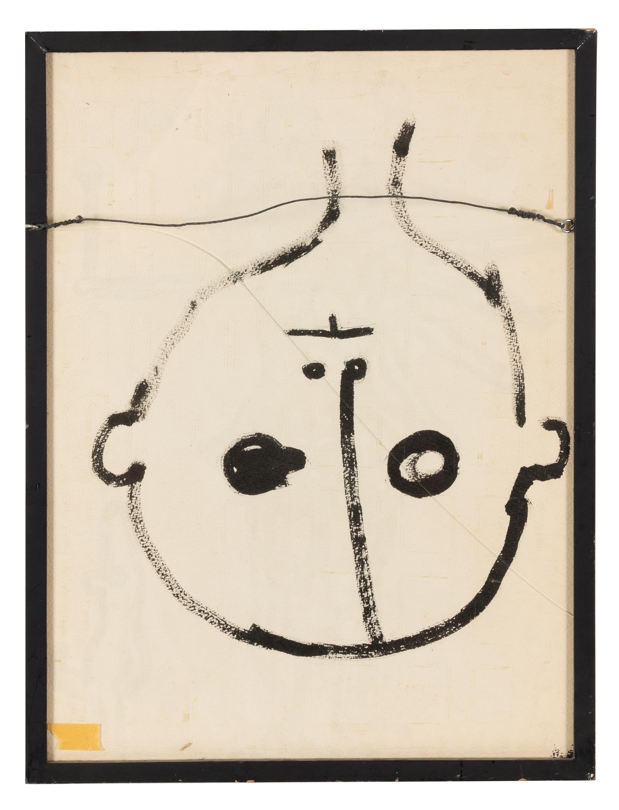 Untitled (Clown Juggler) backed with Untitled (Head)