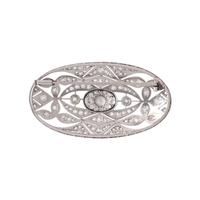 ART DECO, DIAMOND BROOCH