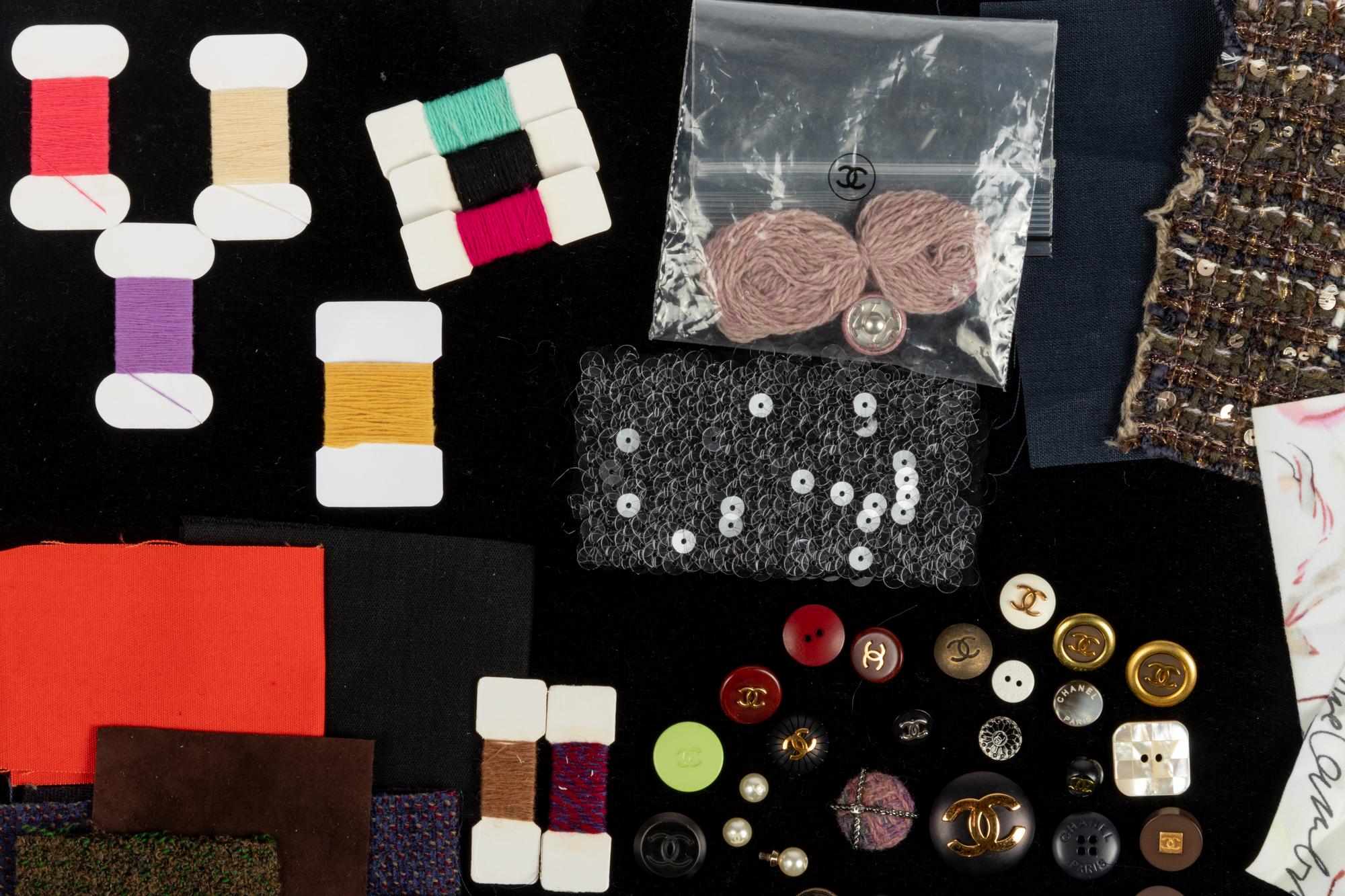 Chanel Buttons & Fabric Swatches, 2000-2010s