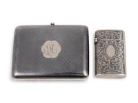 Two Russian Niello Silver Cases