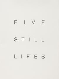 Five Still Lifes (incomplete portfolio of four prints with clamshell box)