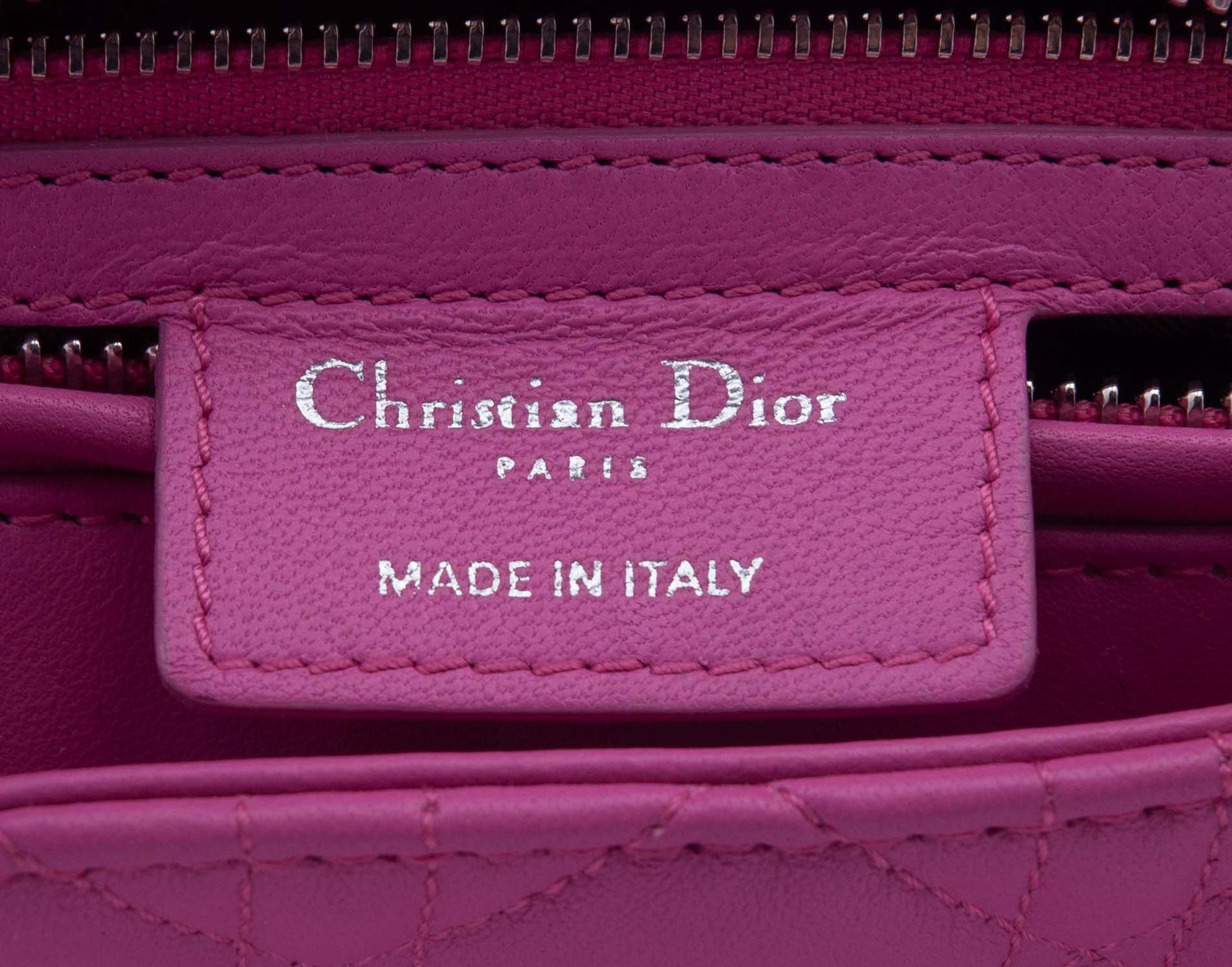 Christian Dior Pink Cannage Medium Lady Dior Bag, 2010