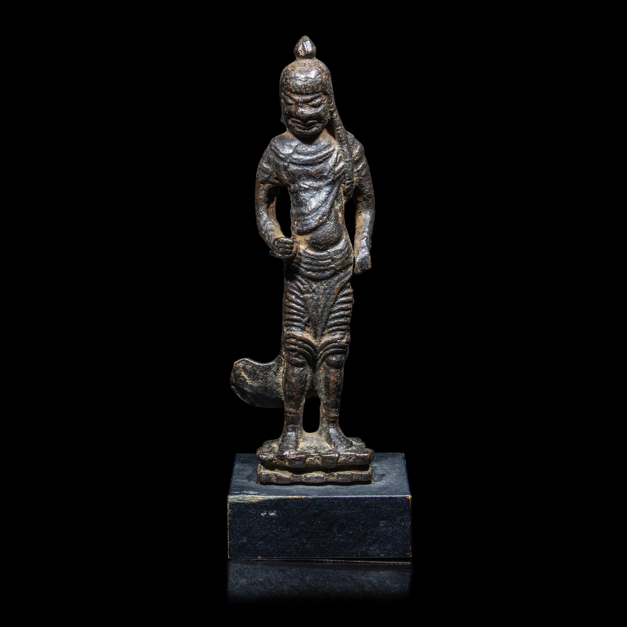 A Chinese Bronze Figure of Achala, Dali Kingdom 大理銅立佛