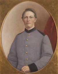 American School, 19th Century — Portrait of Young Soldier John Davidson Pitts (1843-1862)