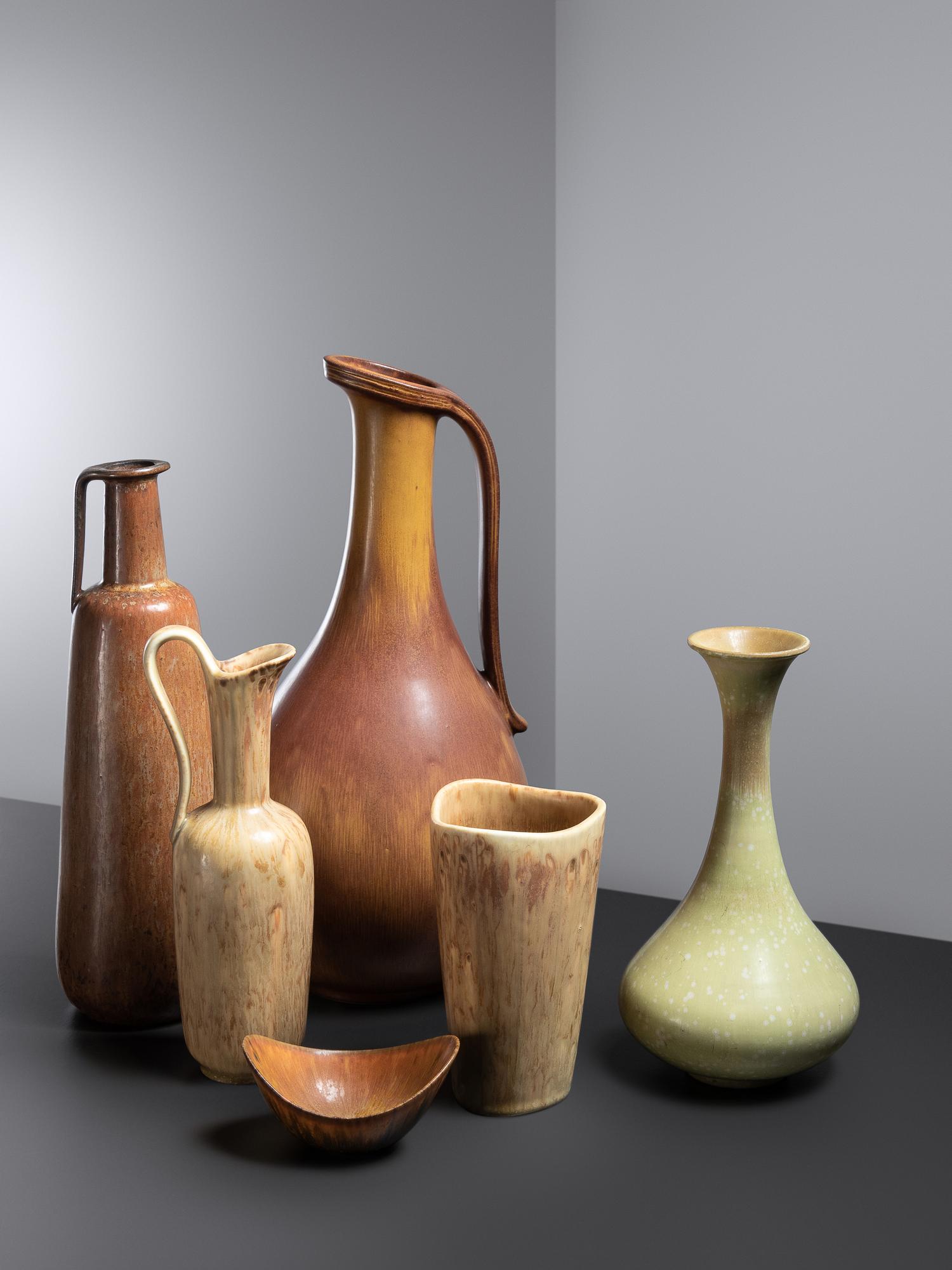 Collection of Six Vessels Rörstrand, Sweden